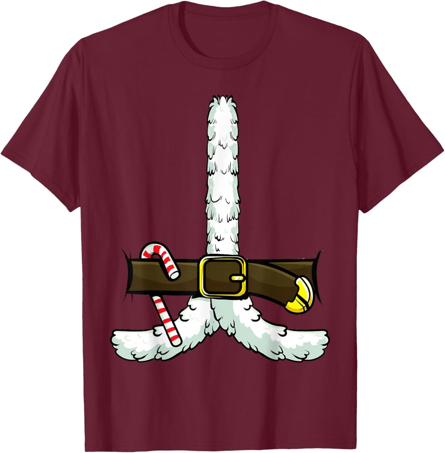 Santa Claus Costume Novelty Christmas Matching Men Women Kid T-Shirt - T-Shirt | Maroon