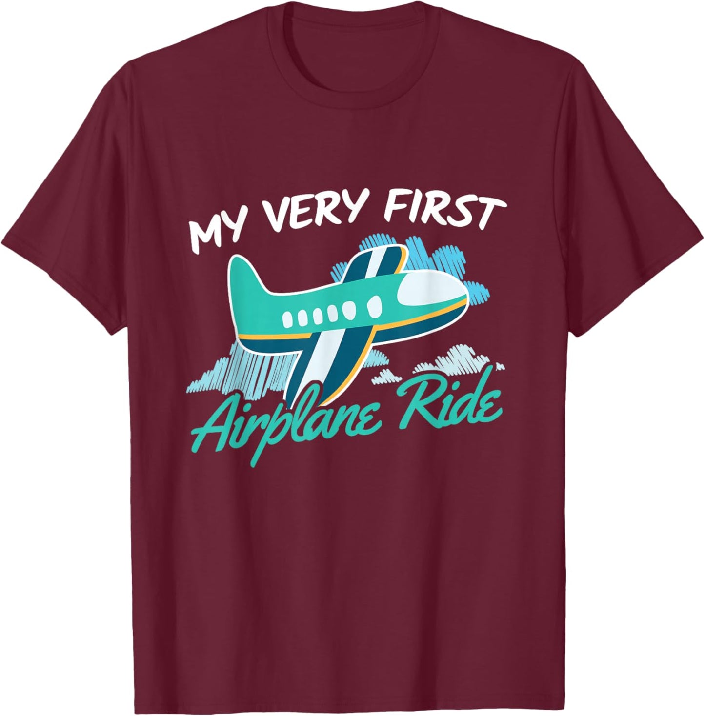 My very first Plane Ride T-Shirt - T-Shirt | Maroon