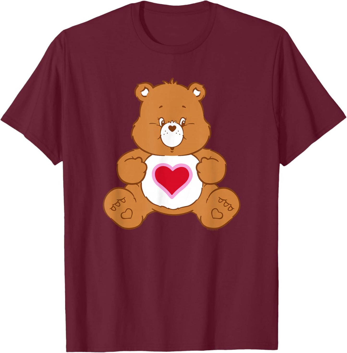 Care Bears Vintage Tenderheart Bear Big Hug Portrait T-Shirt - T-Shirt | Maroon
