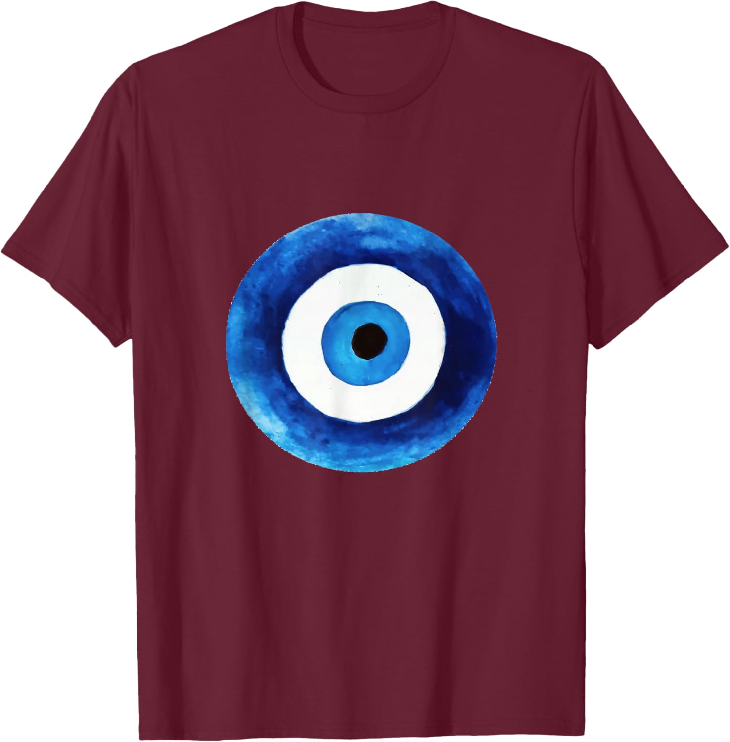 Nazar Mati Evil Eye Curse Protection Seeing Eyes Evil Eye T-Shirt - T-Shirt | Maroon