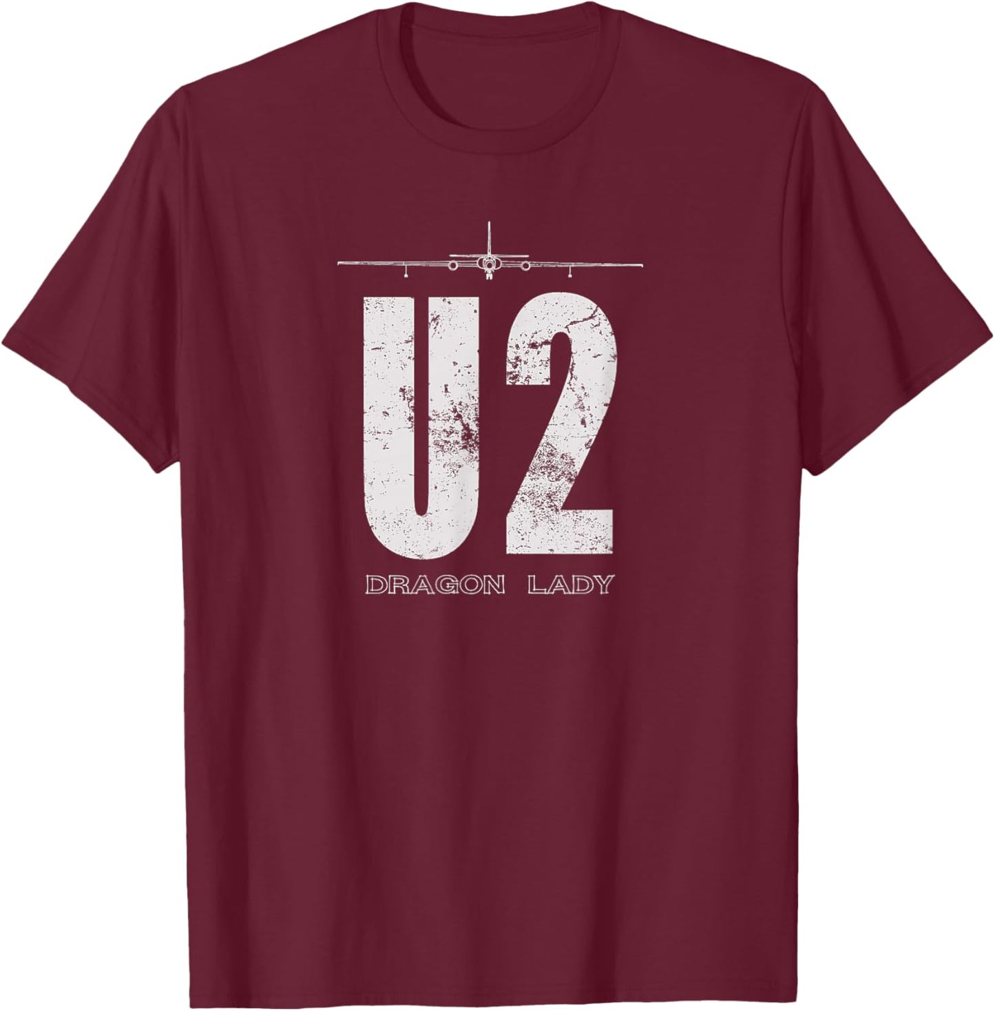U-2 Dragon Lady Spy Plane T-Shirt - T-Shirt | Maroon