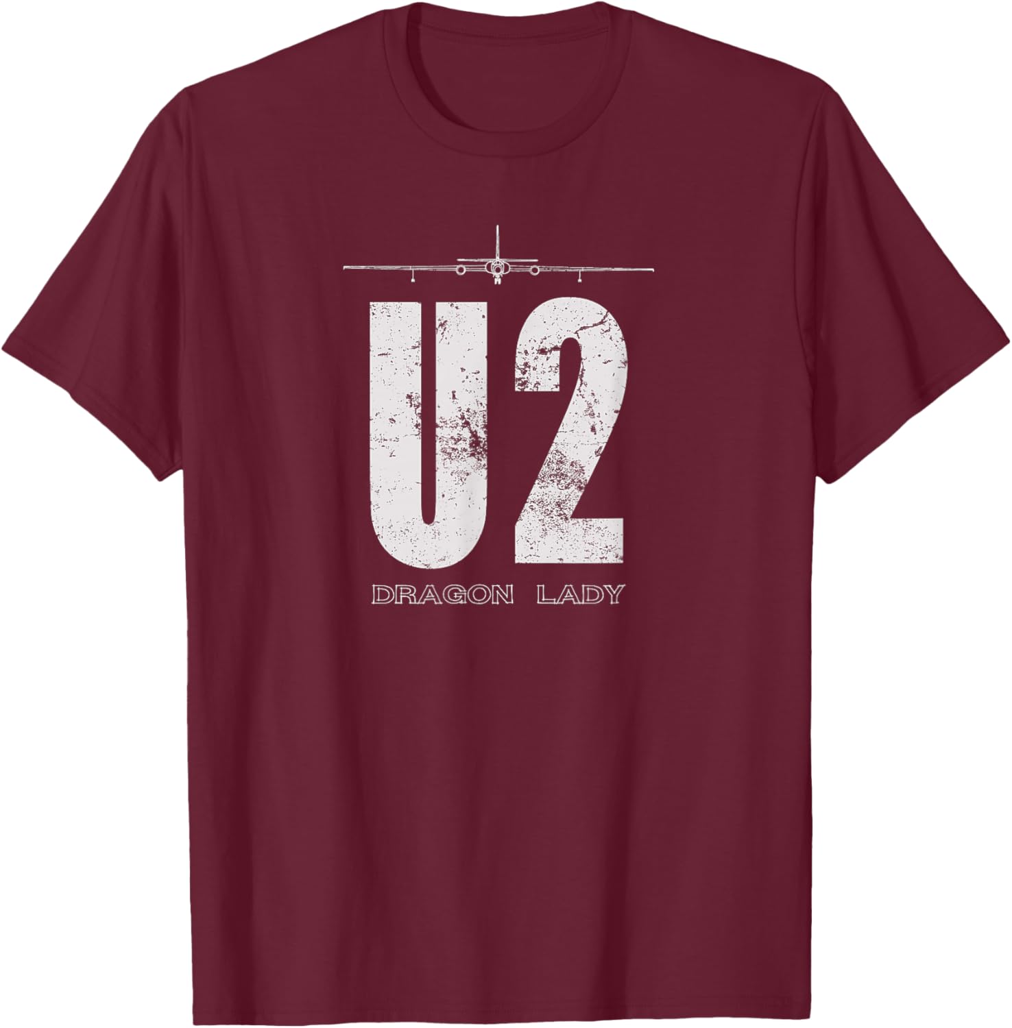 U-2 Dragon Lady Spy Plane T-Shirt - T-Shirt | Maroon