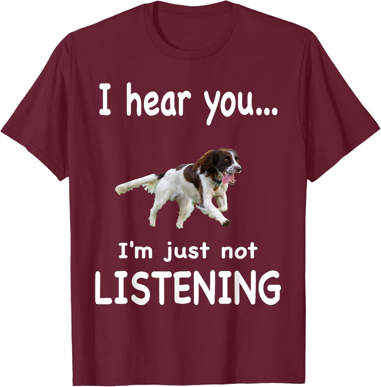 English Springer Spaniel Dog - English Springer Spaniel Women T-Shirt - T-Shirt | Maroon