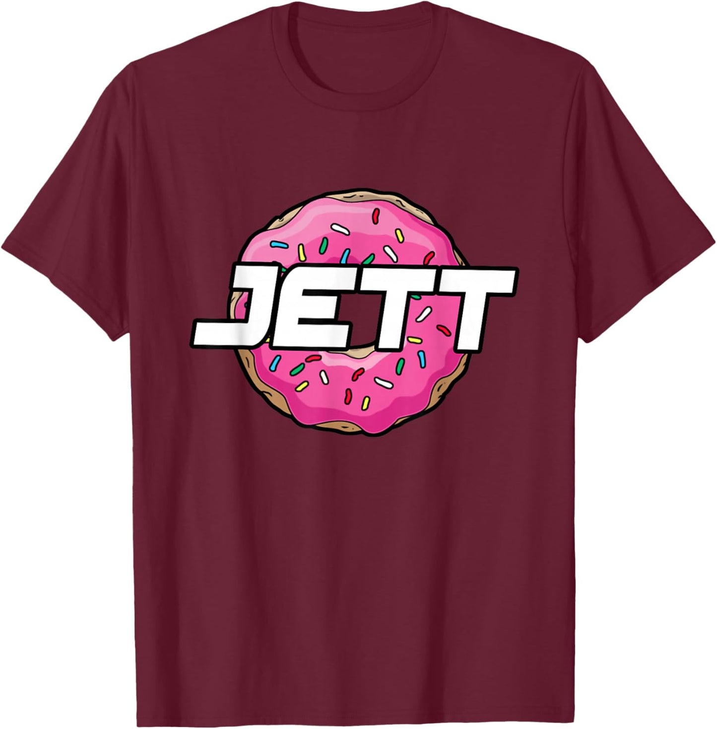 Jett Lawrence JL18 Motocorss Supercross Donut T-Shirt - T-Shirt | Maroon