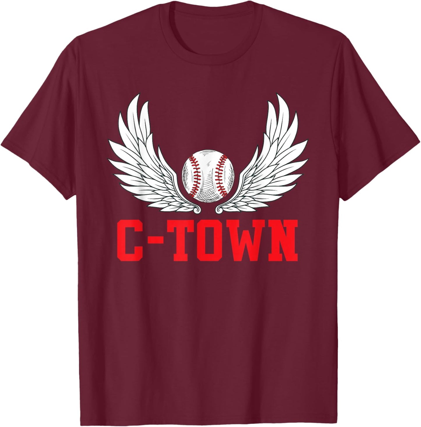 C-Town Cleveland Baseball Fans T-Shirt - T-Shirt | Maroon