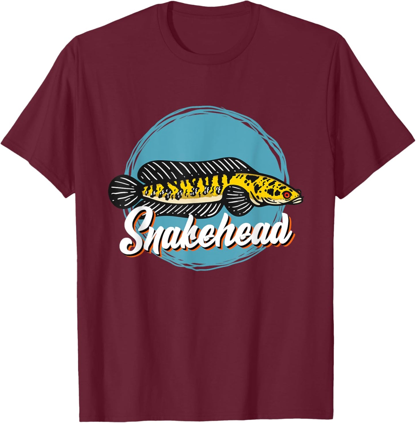 Snakehead Aquarium Aquarist Snakehead fish T-Shirt - T-Shirt | Maroon