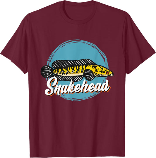 Snakehead Aquarium Aquarist Snakehead fish T-Shirt - T-Shirt | Maroon