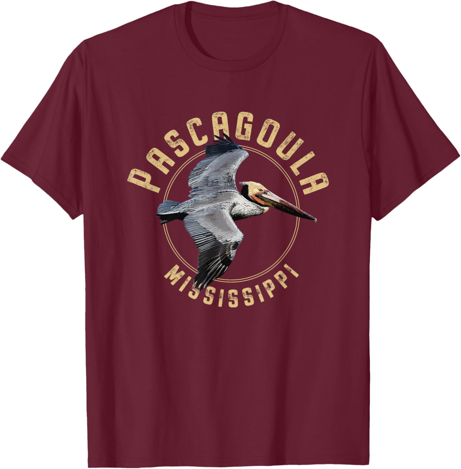 Pascagoula Mississippi T-Shirt - T-Shirt | Maroon
