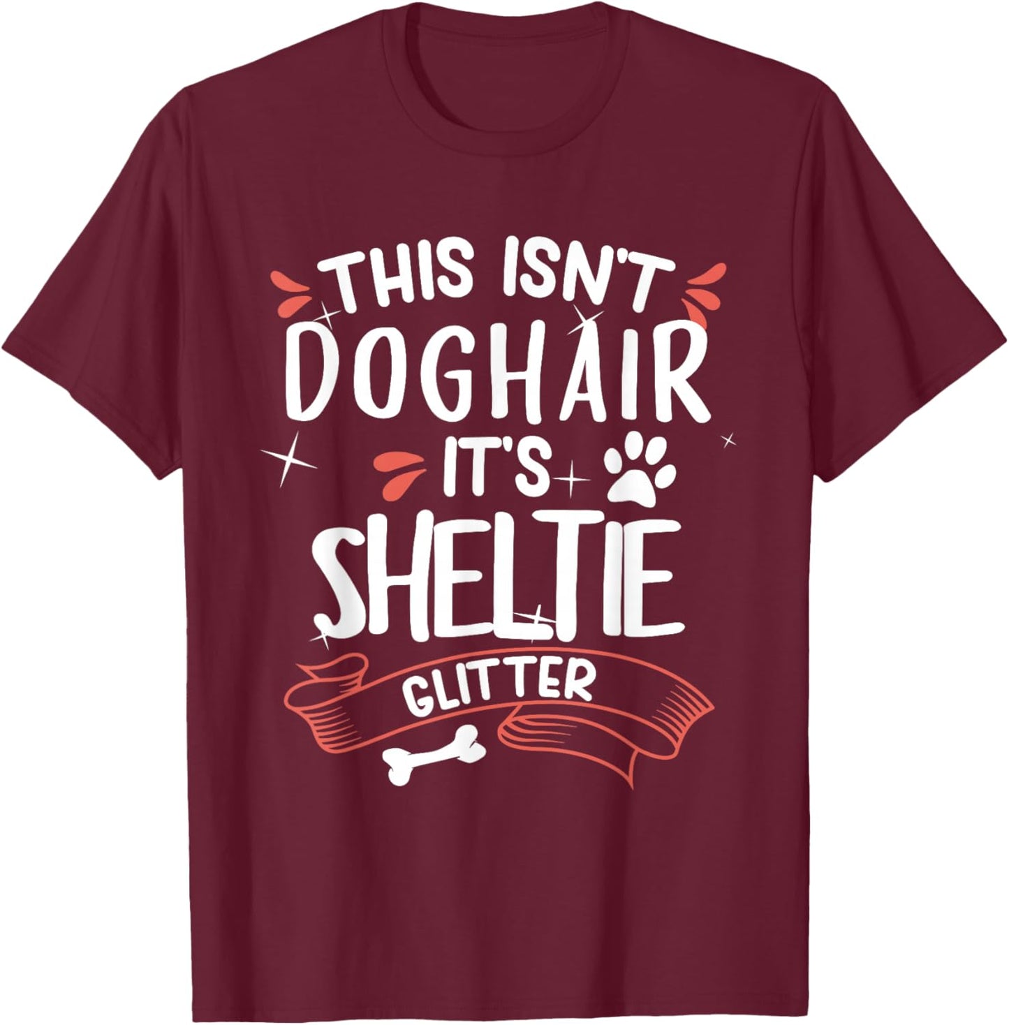 Shetland Sheepdog Shirt Men Women Sheltie Dog Mom Dog Lover T-Shirt - T-Shirt | Maroon