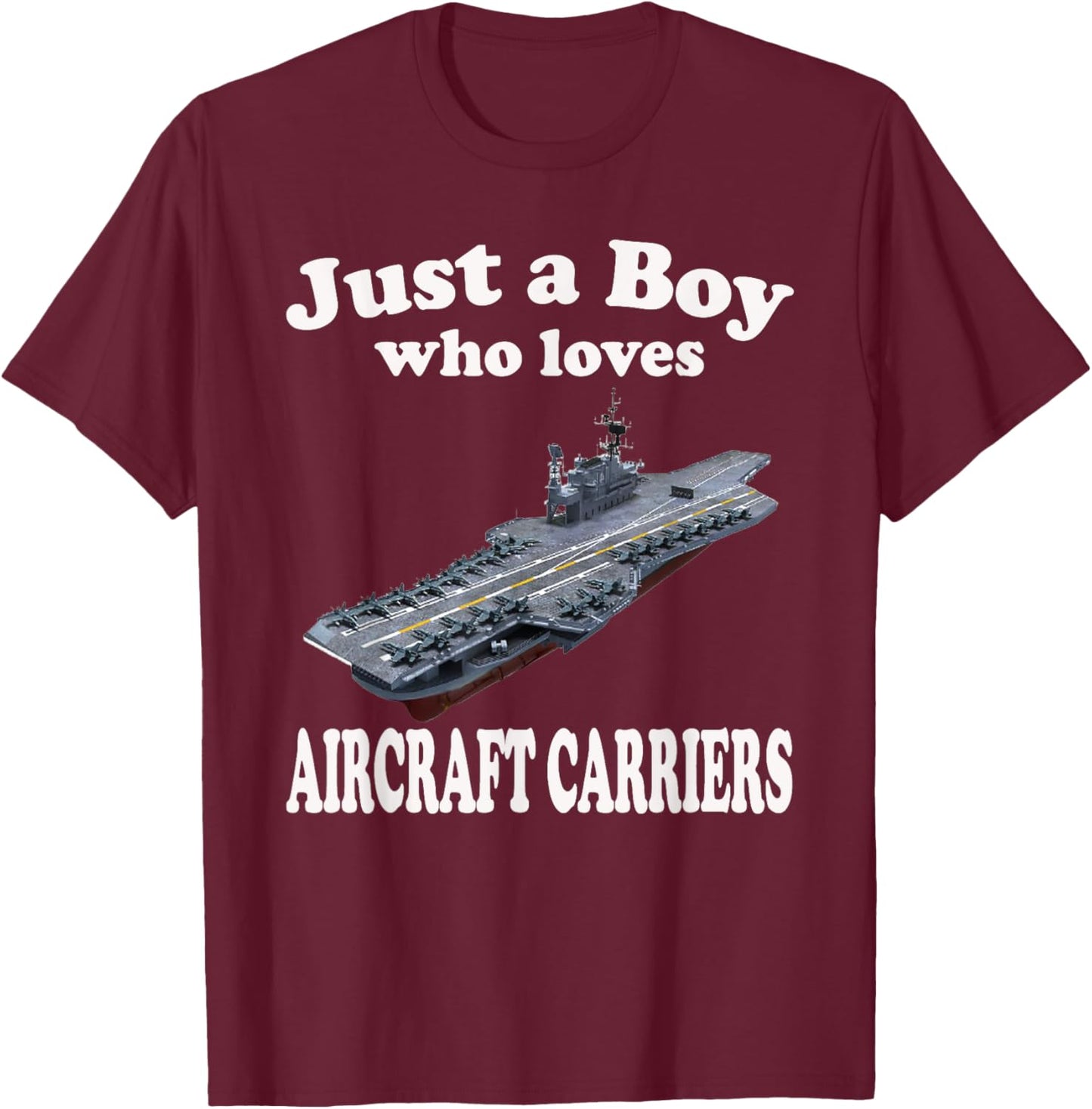 Aircraft Carrier USS Midway CVA-41 CVB-41 Adults Kids T-Shirt - T-Shirt | Maroon
