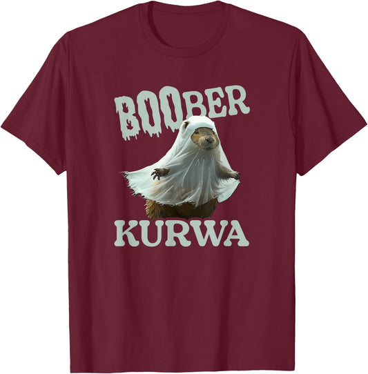Bobr Kurwa - Halloween Bober Beaver Bobr T-Shirt - T-Shirt | Maroon