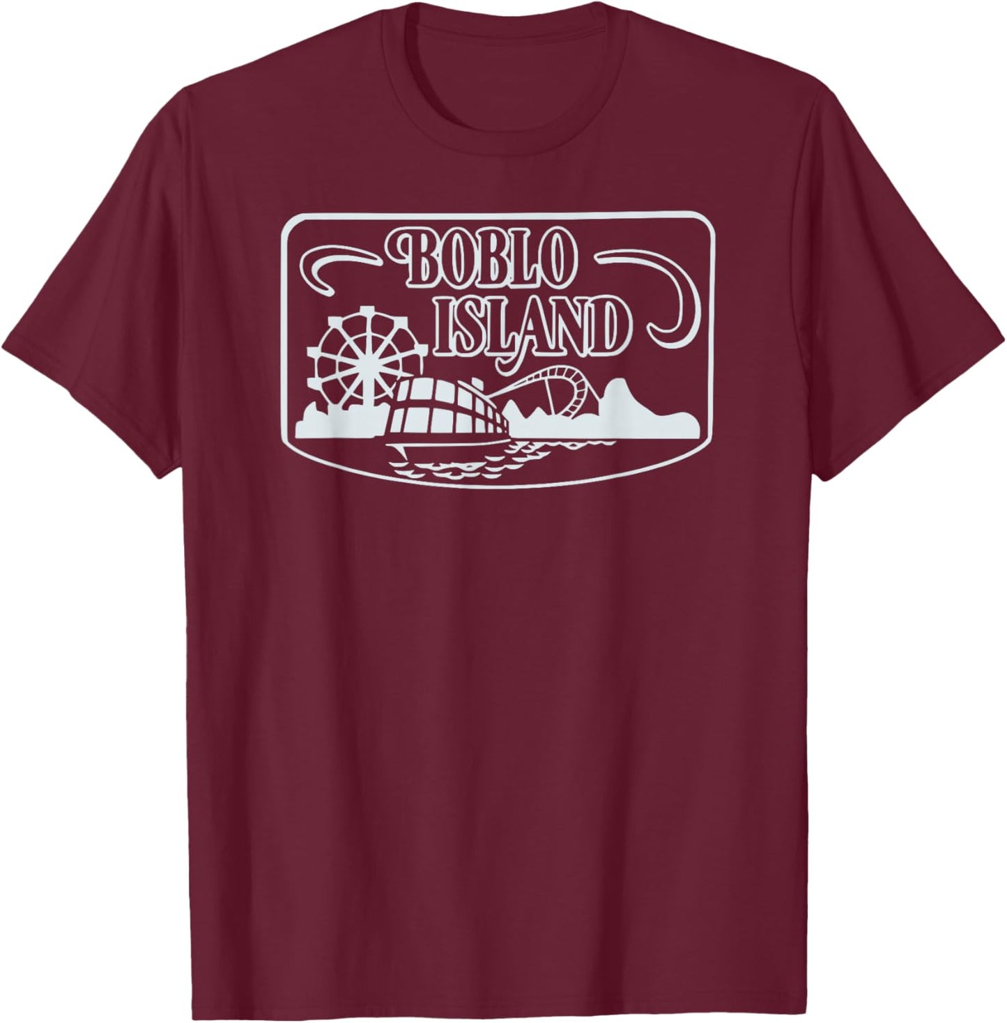 Boblo Island - Detroit T-Shirt - T-Shirt | Maroon