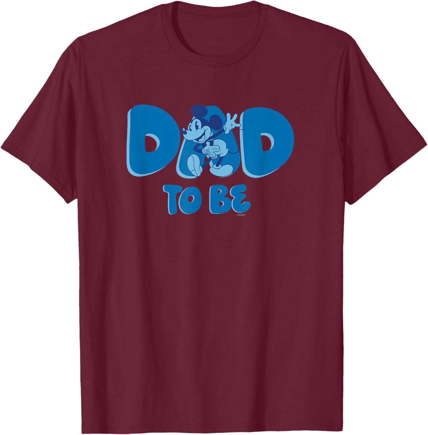 Disney Mickey Mouse Dad To Be T-Shirt - T-Shirt | Maroon