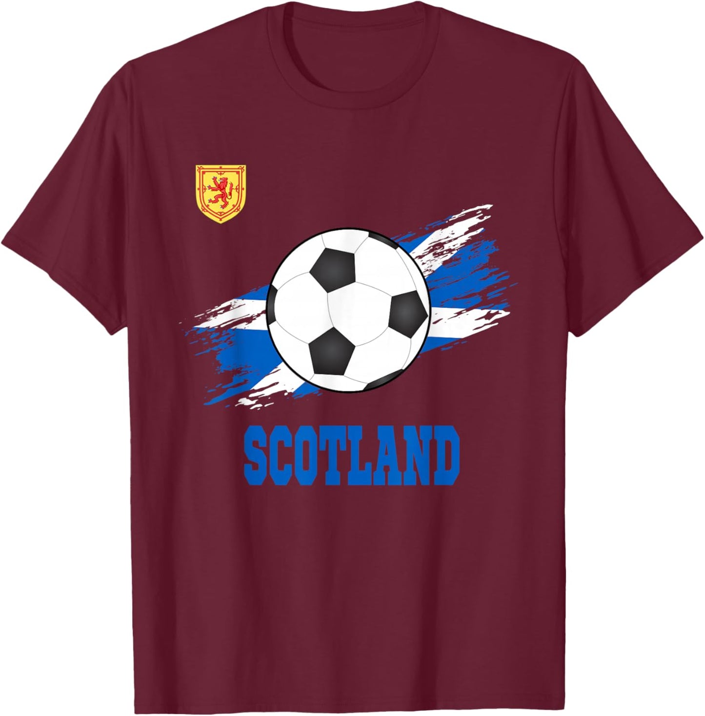 Scotland Soccer Scottish Football Scots Futbol T-Shirt - T-Shirt | Maroon