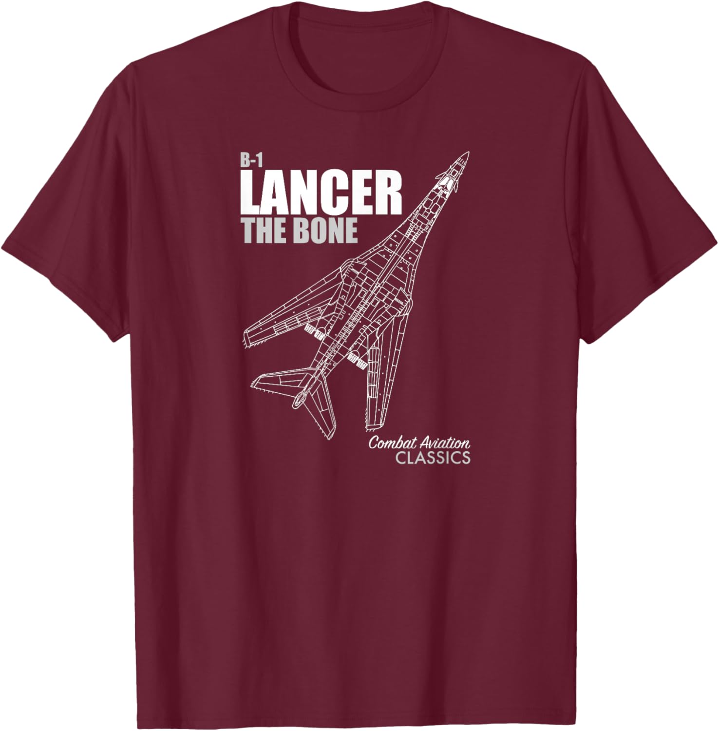 B-1 Lancer T-Shirt - T-Shirt | Maroon