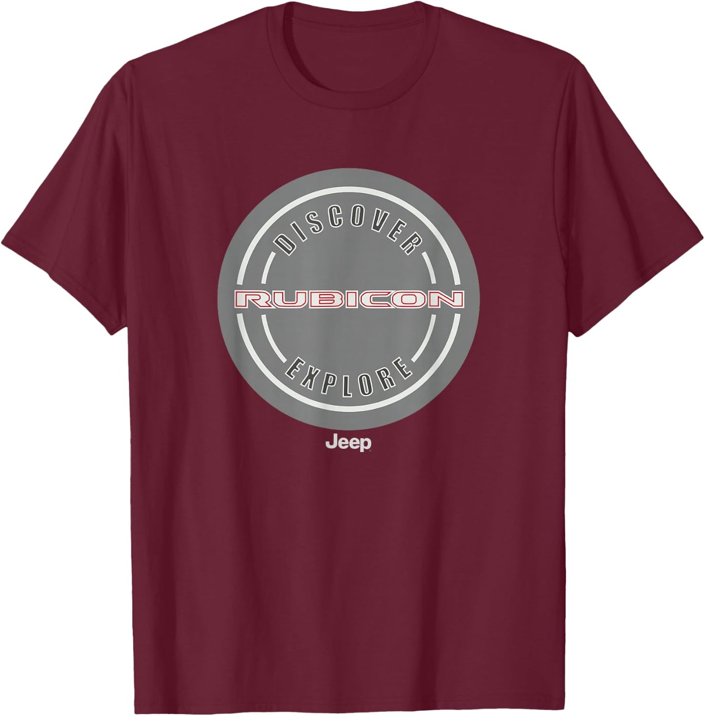 Jeep Wrangler Rubicon T-Shirt - T-Shirt | Maroon