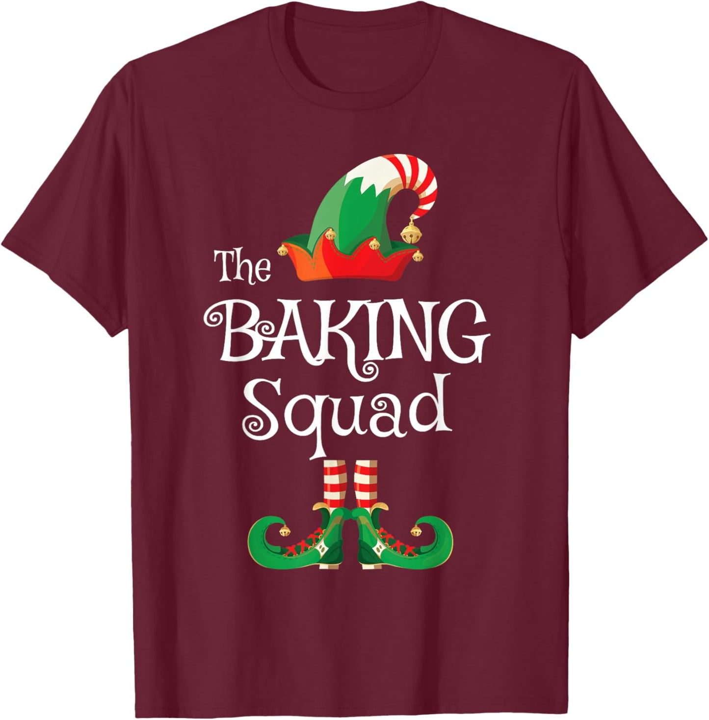 Baking Squad Shirt Funny Family Matching Christmas T-Shirt - T-Shirt | Maroon