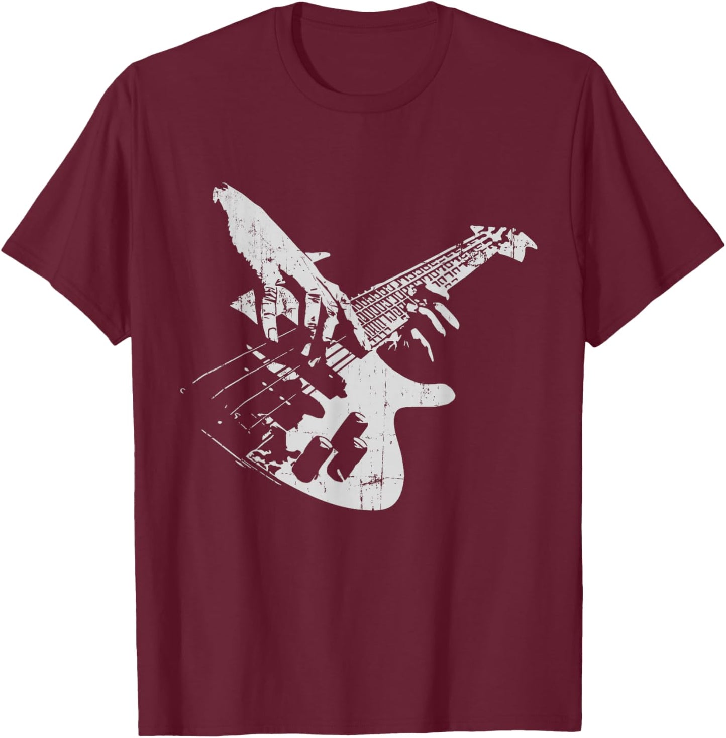 Bass Guitar Vintage for Bassist T-Shirt - T-Shirt | Maroon
