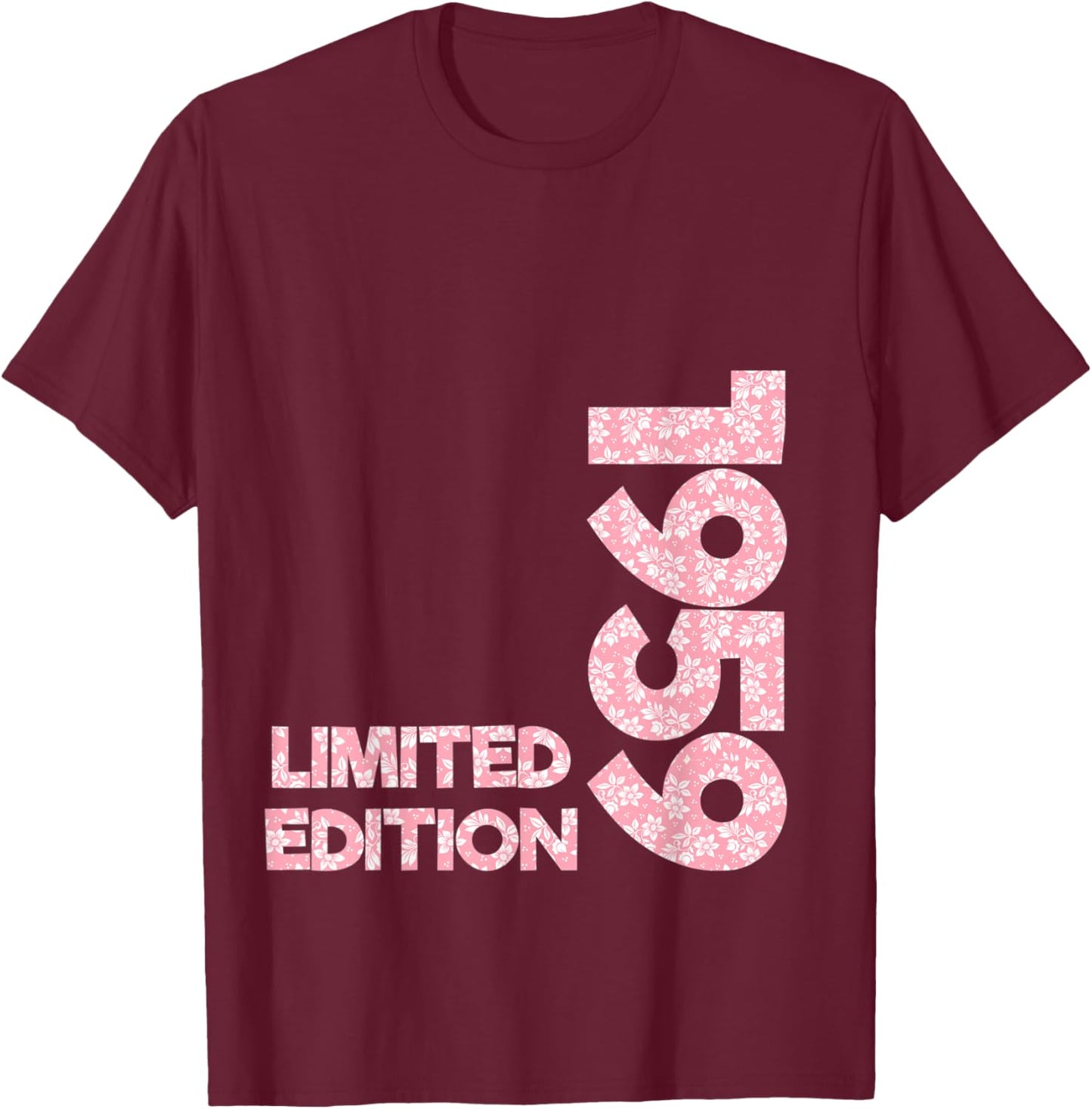 Limited Edition 1959 Birthday Women Girls 1959 Born T-Shirt - T-Shirt | Maroon