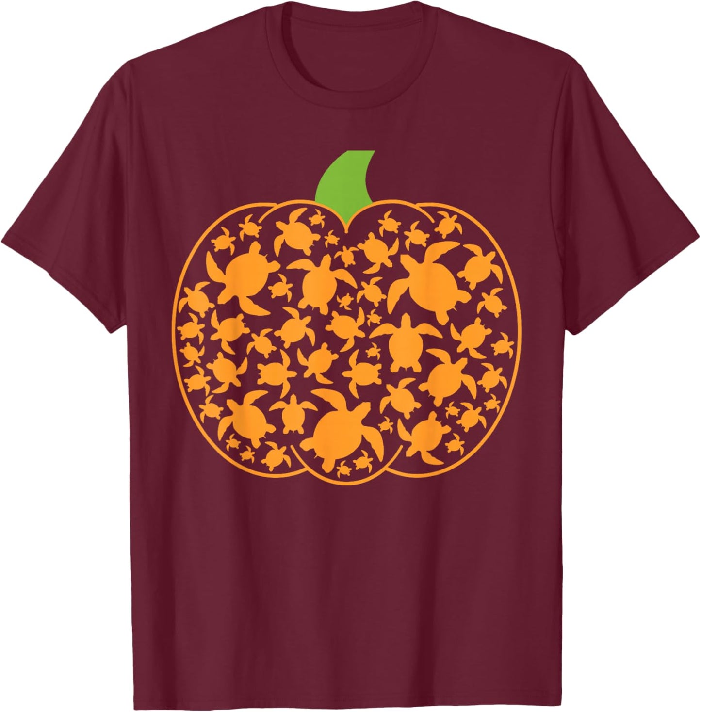 Halloween Shirt Pumpkin Turtle Sea Halloween Costume T-Shirt - T-Shirt | Maroon