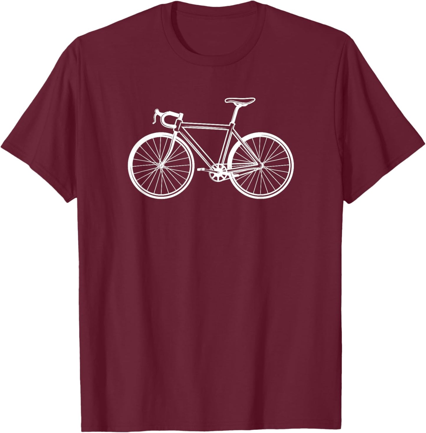 Cycling Road Bike Bicycle Accessories T-Shirt - T-Shirt | Maroon
