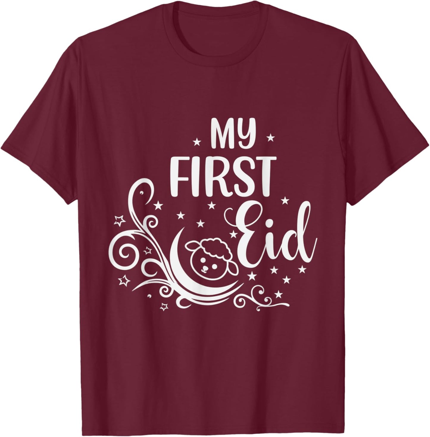 My First Eid T-Shirt - T-Shirt | Maroon