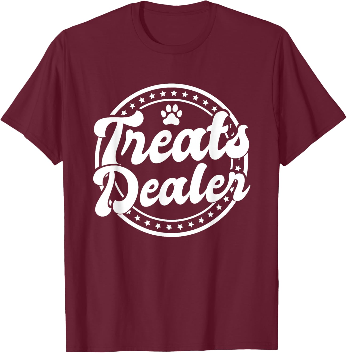 Leckerli Dealer - Animal Treats Dog Holder T-Shirt - T-Shirt | Maroon