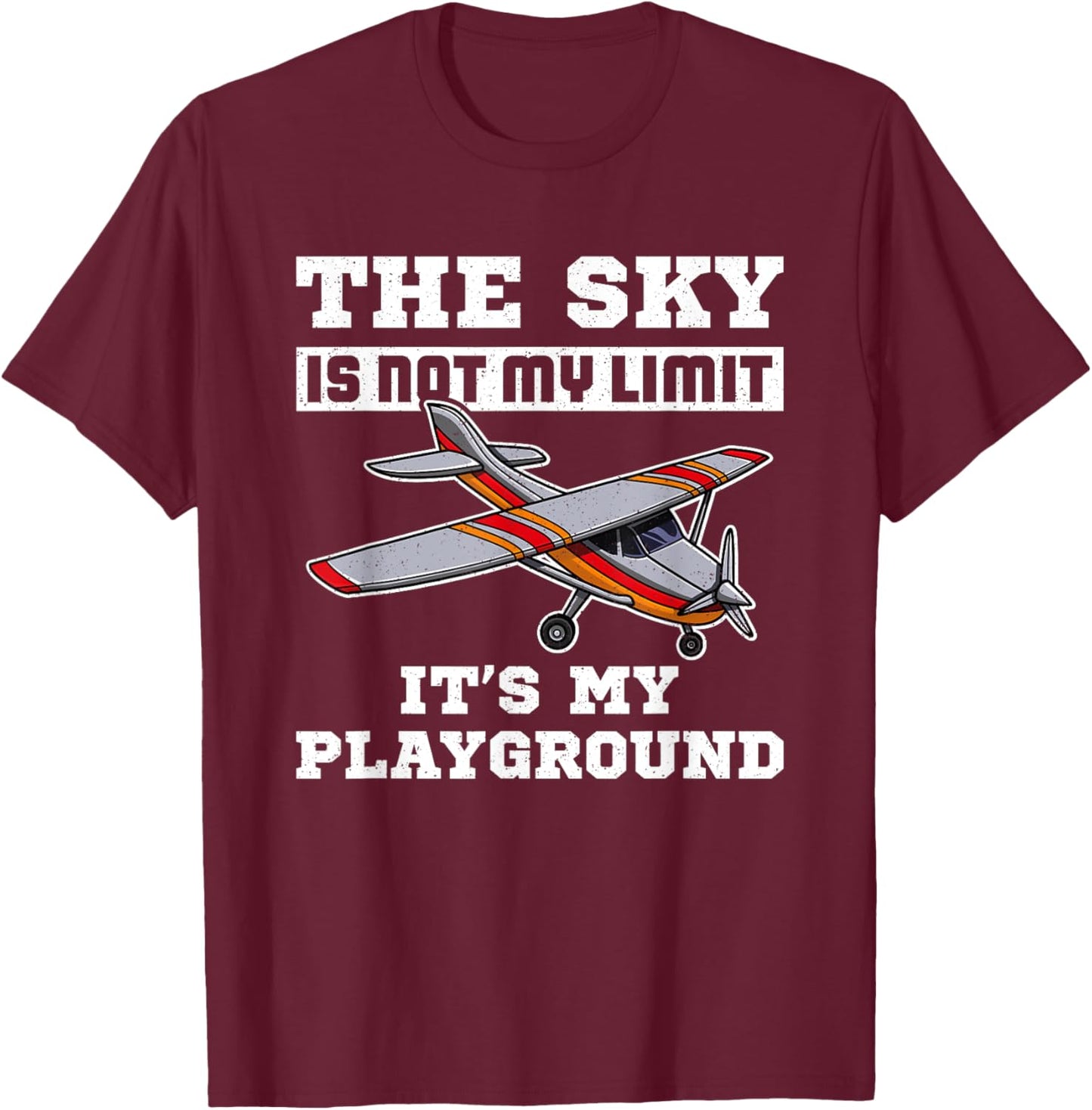 Modellflugzeug RC Plane Hobby Modellbauer T-Shirt - T-Shirt | Maroon