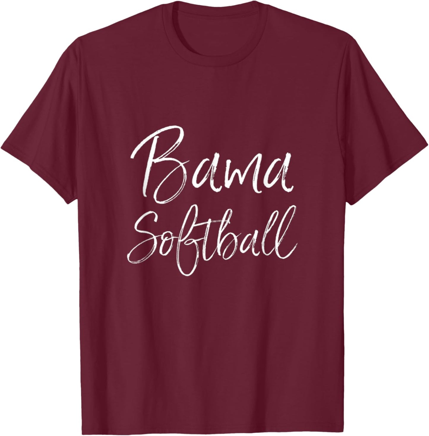 Bama Softball Alabama Southern Tuscaloosa Troy Mobile Shoals T-Shirt - T-Shirt | Maroon