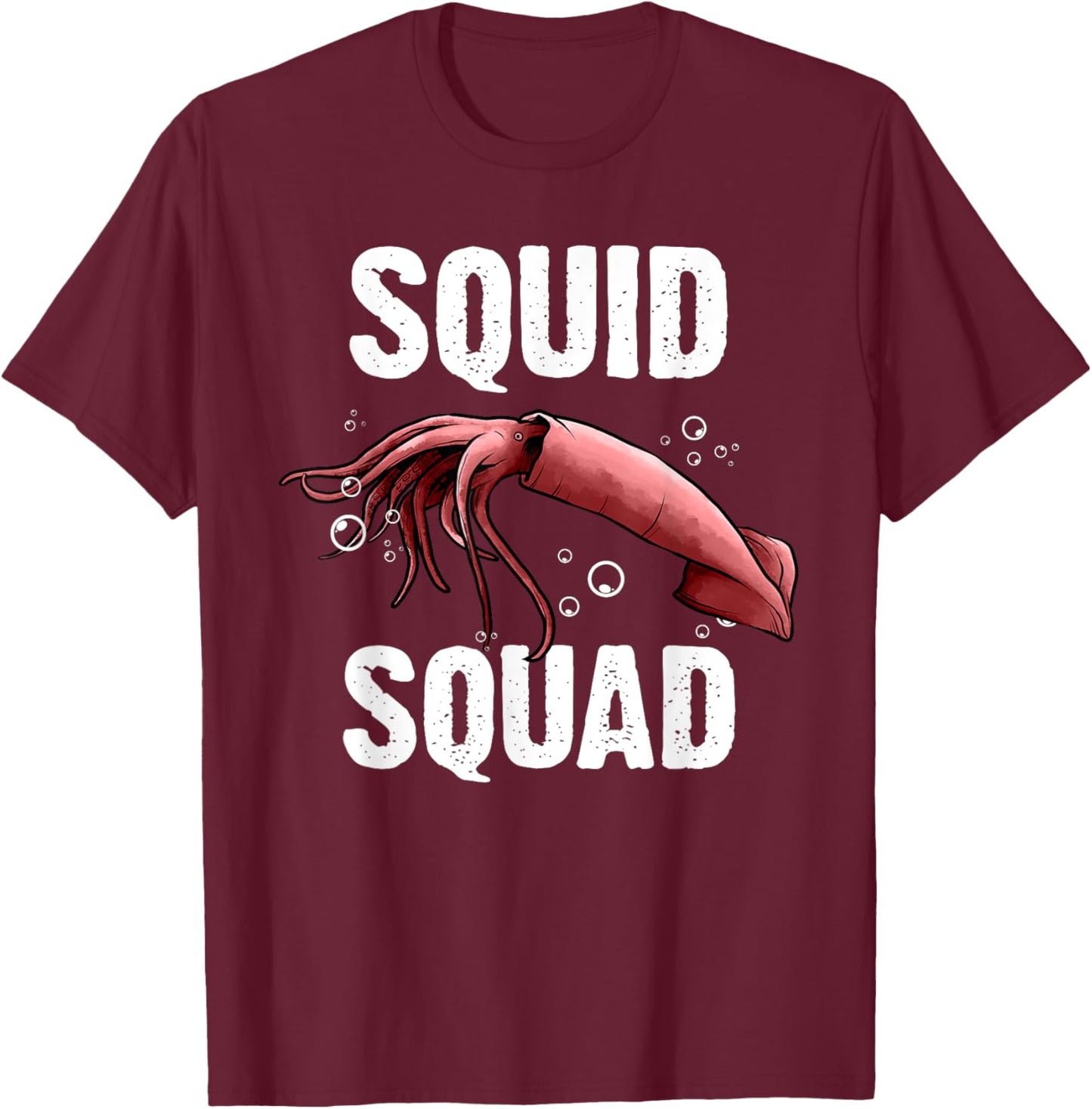 Squid Gift Women Giant Squid Seafood Calamari Lovers T-Shirt - T-Shirt | Maroon