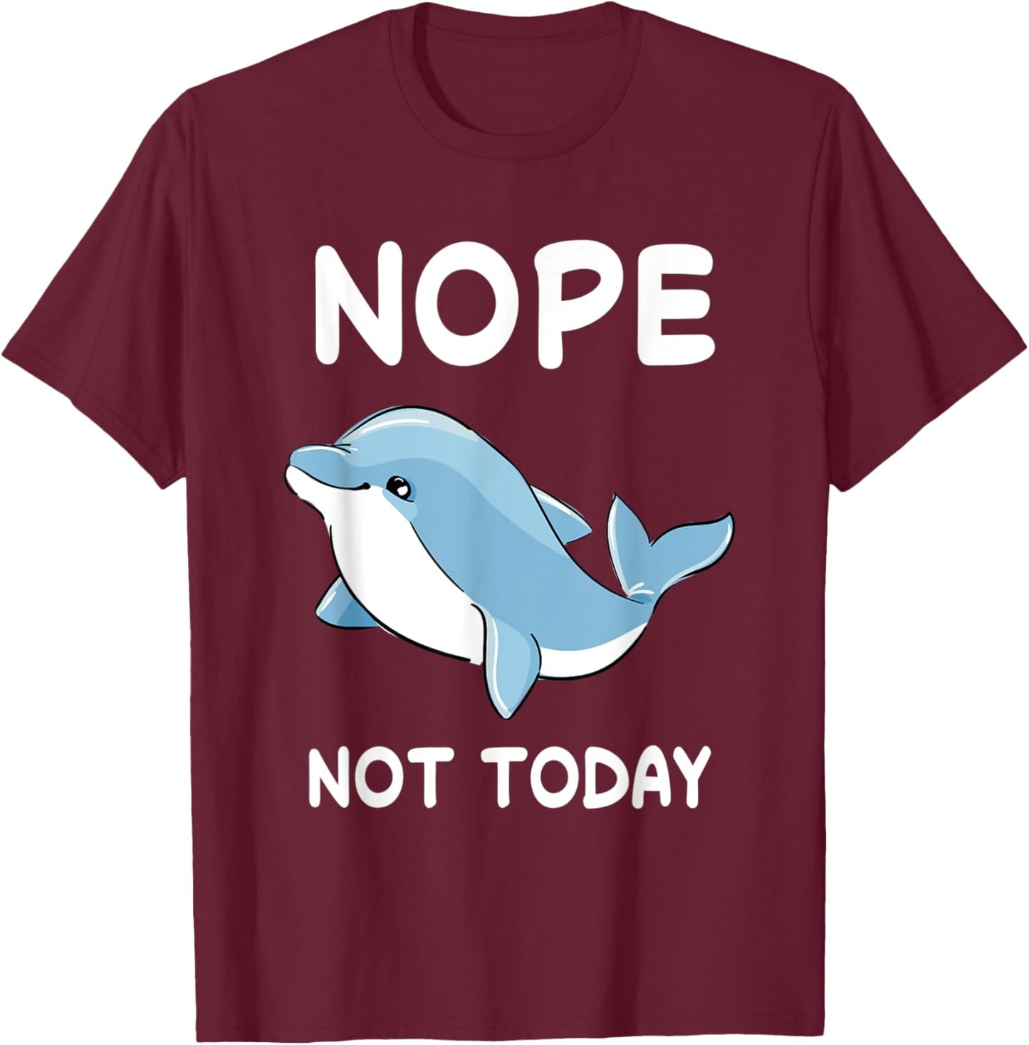 Dolphin Nap Sleeping Pajama Nightgown T-Shirt - T-Shirt | Maroon