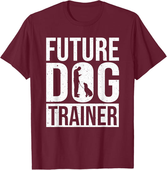 Cute Dog Trainer Design Women Dog Agility Training T-Shirt - T-Shirt | Maroon