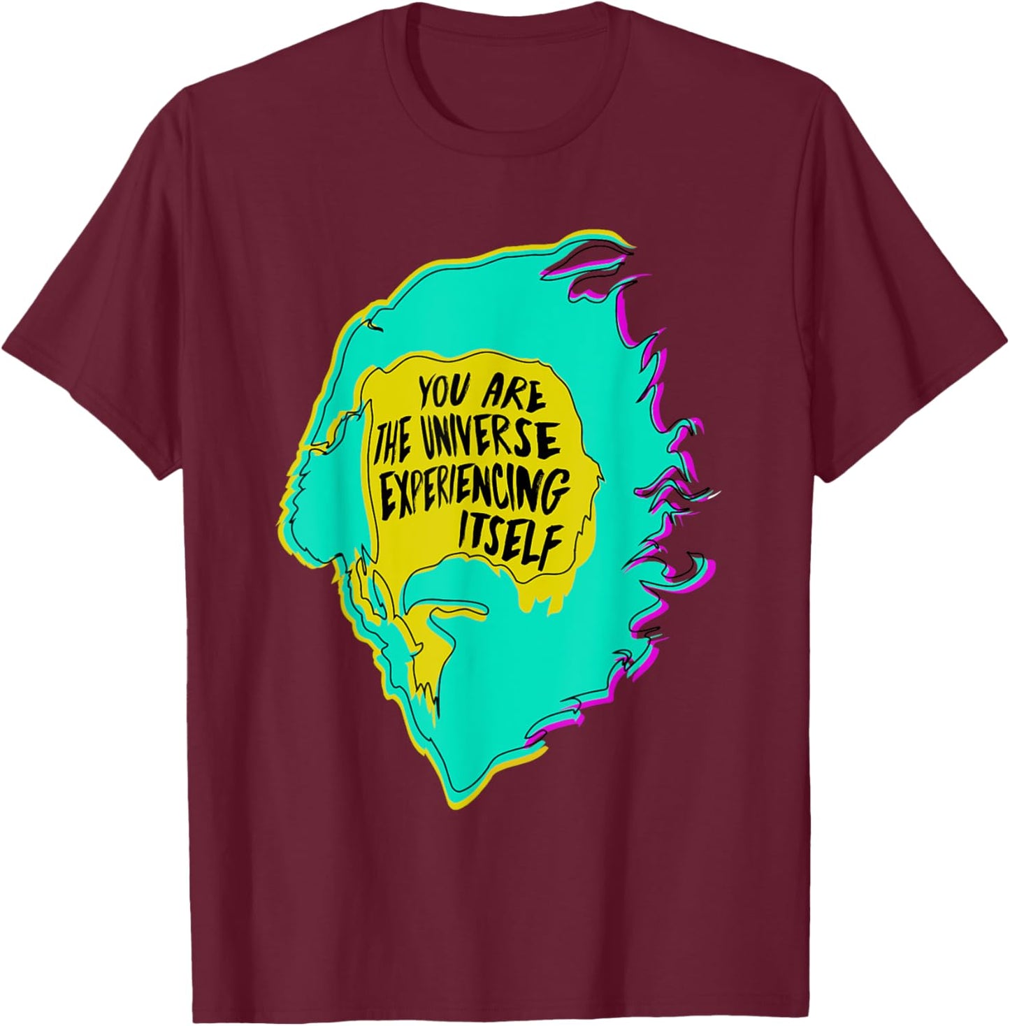 Alan Watts You Are The Universe Experiencing Itself Modern T-Shirt - T-Shirt | Maroon