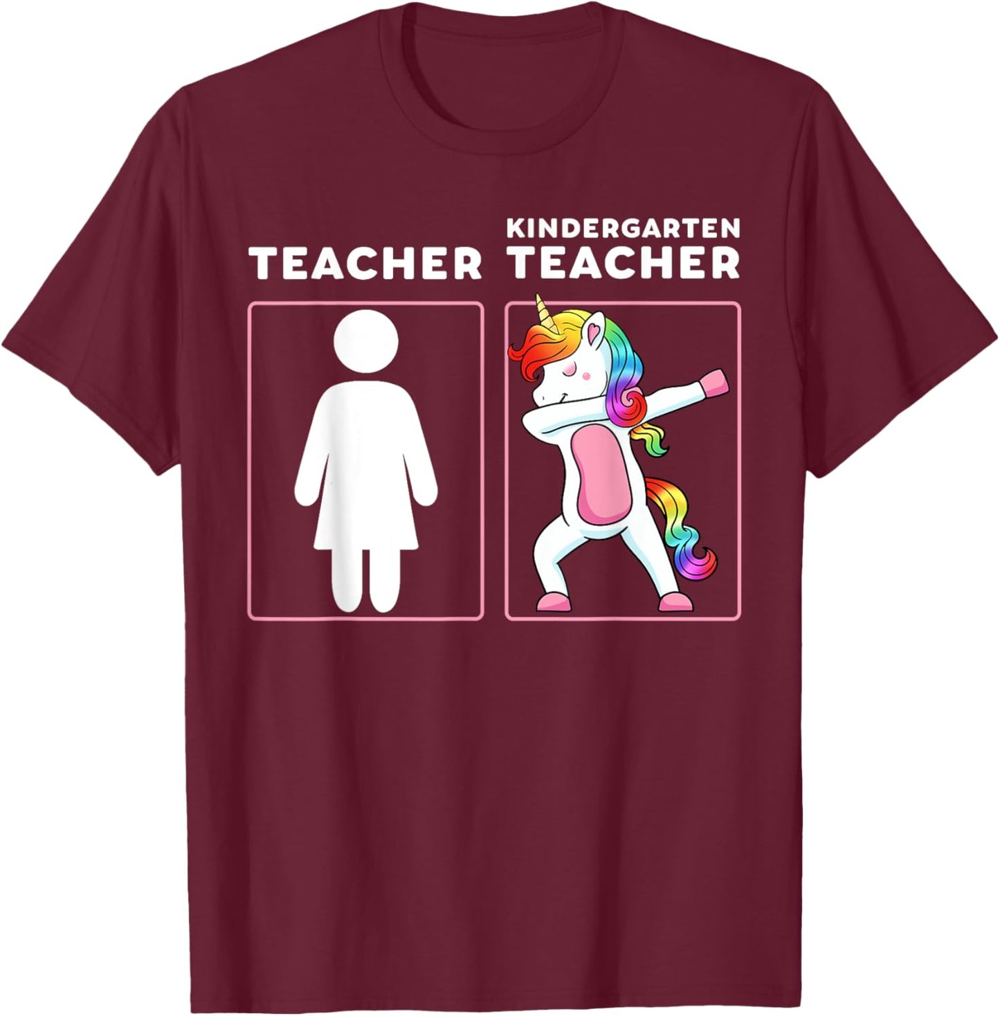 Kindergarten Teacher Elementary School Instructor Educator T-Shirt - T-Shirt | Maroon