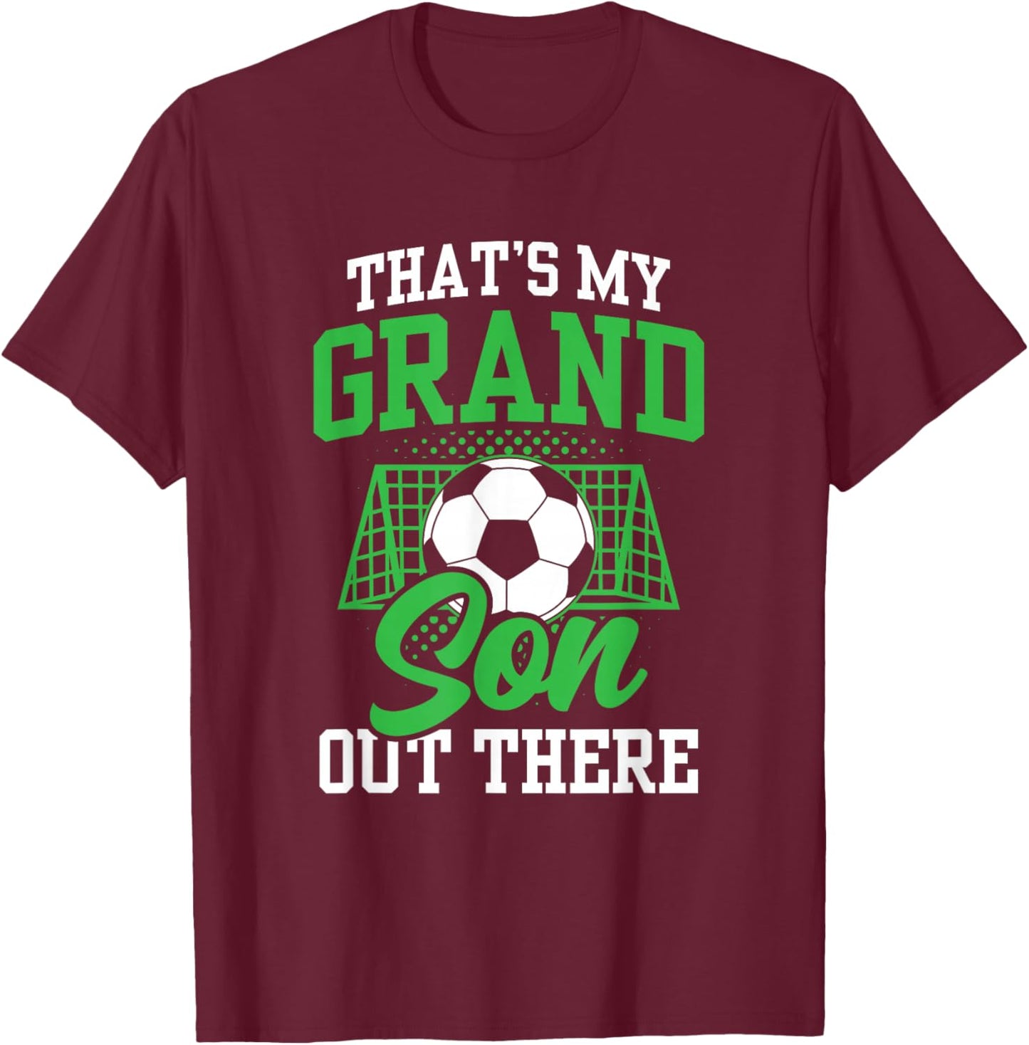 Das Ist Mein Enkel Da Draußen Football Athlete Sport Hobby T-Shirt - T-Shirt | Maroon