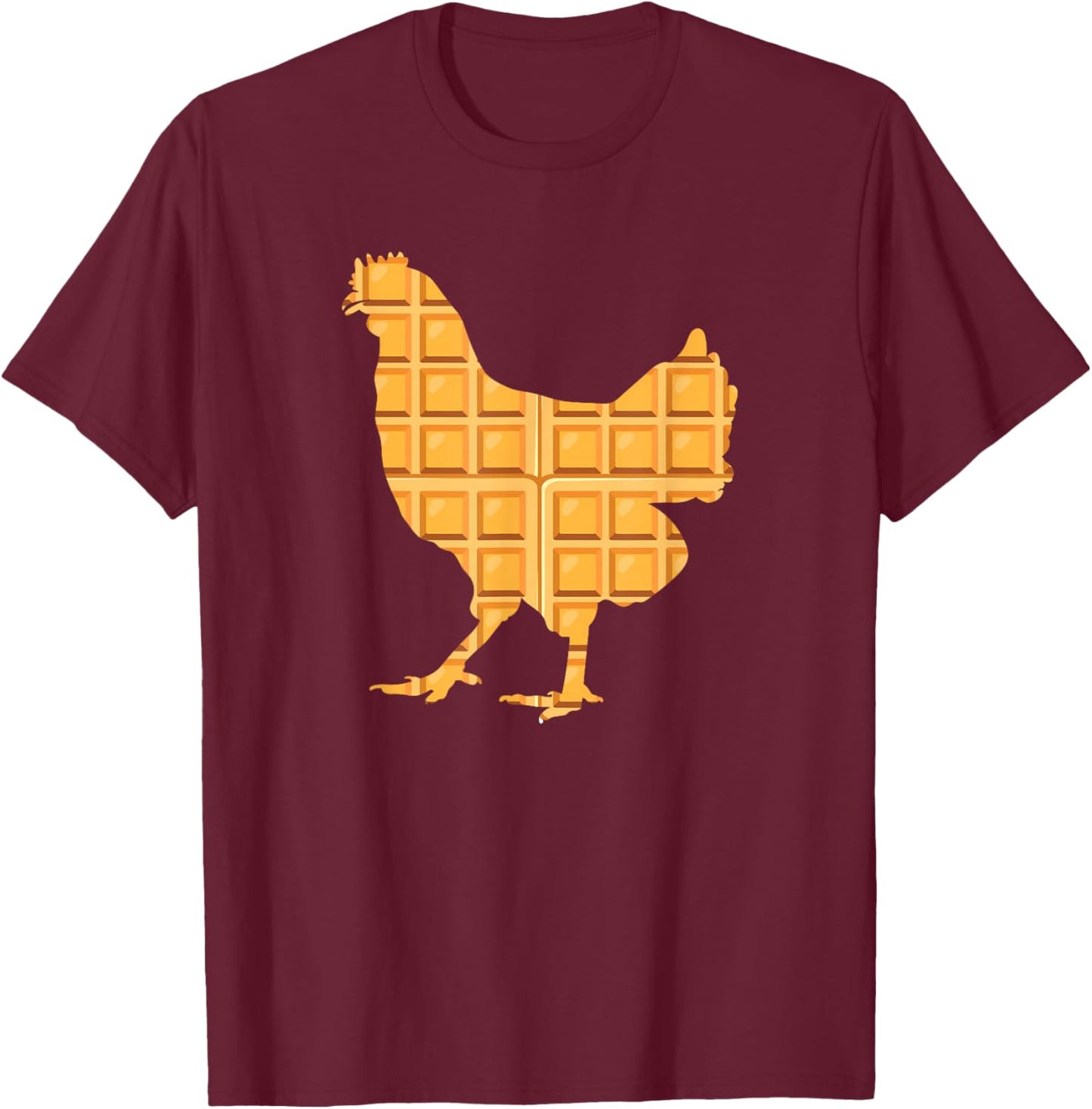 Chicken Waffles Chicken & Waffle Lover T-Shirt - T-Shirt | Maroon
