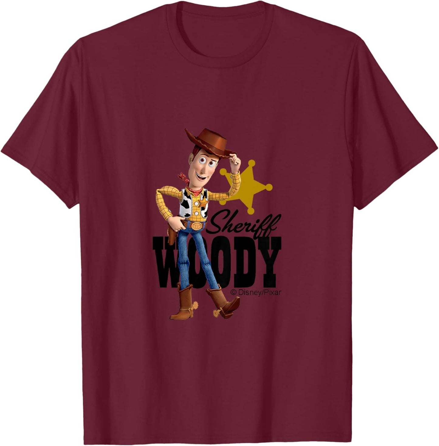 Kids Toy Story - Sheriff Woody T-Shirt - T-Shirt | Maroon