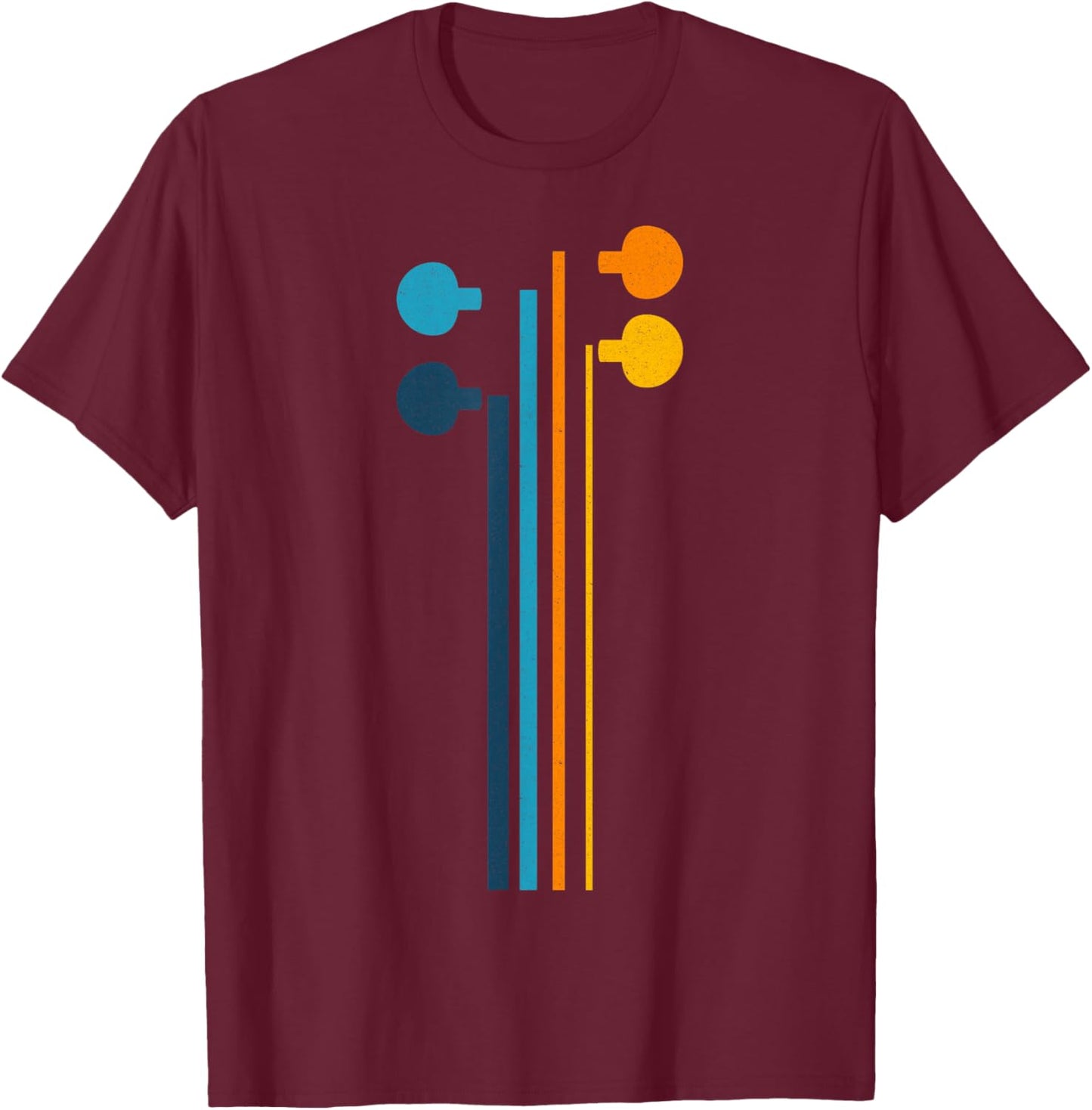 Violin Strings - Retro Orchestra Violin Player, Violin Lover T-Shirt - T-Shirt | Maroon