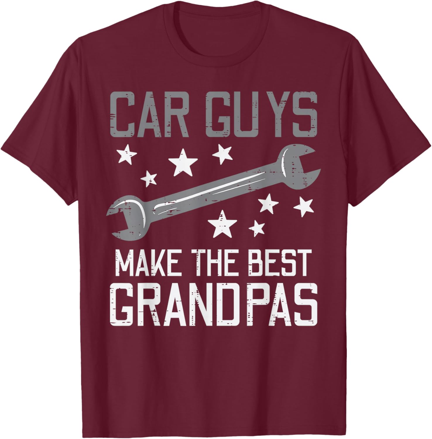 Car Guys Make The Best Grandpas Garage Auto Mechanic Men T-Shirt - T-Shirt | Maroon
