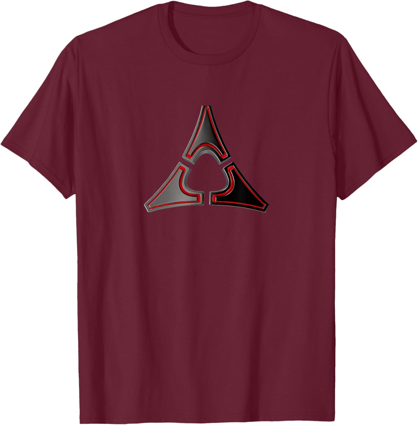 Dodge Electrification Fratzog Logo Red T-Shirt - T-Shirt | Maroon