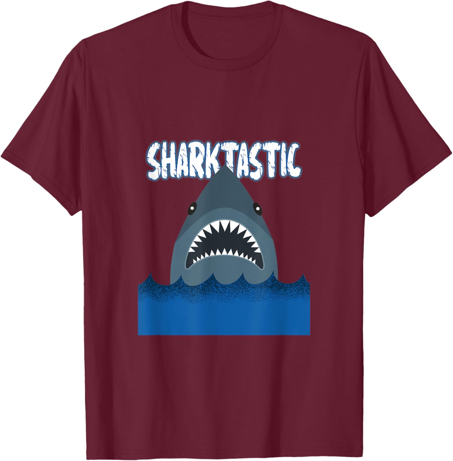 Sharktastic, Shark T-Shirt - T-Shirt | Maroon