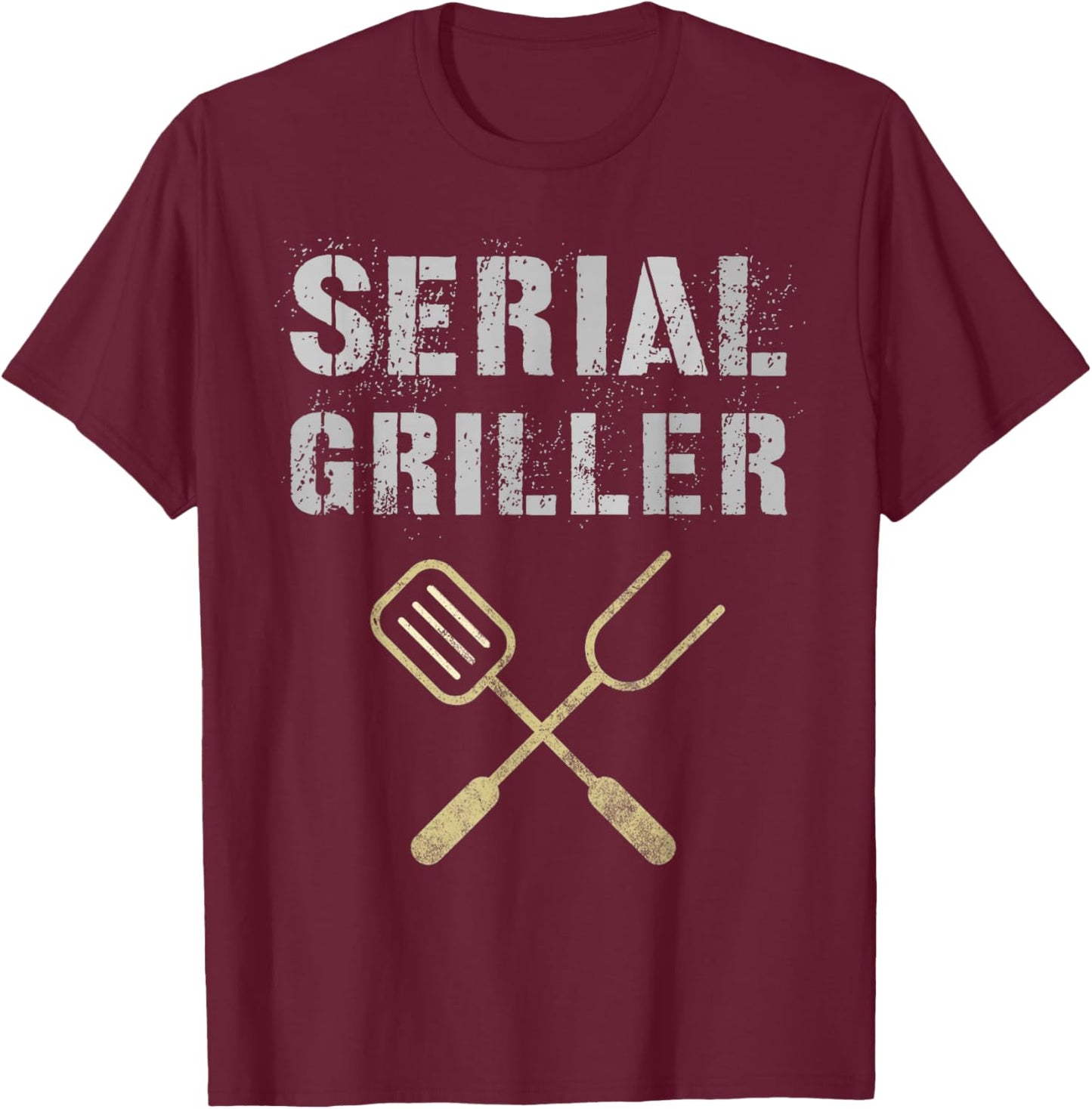 Funny BBQ BBQ Grill Patio Cooking T-Shirt - T-Shirt | Maroon
