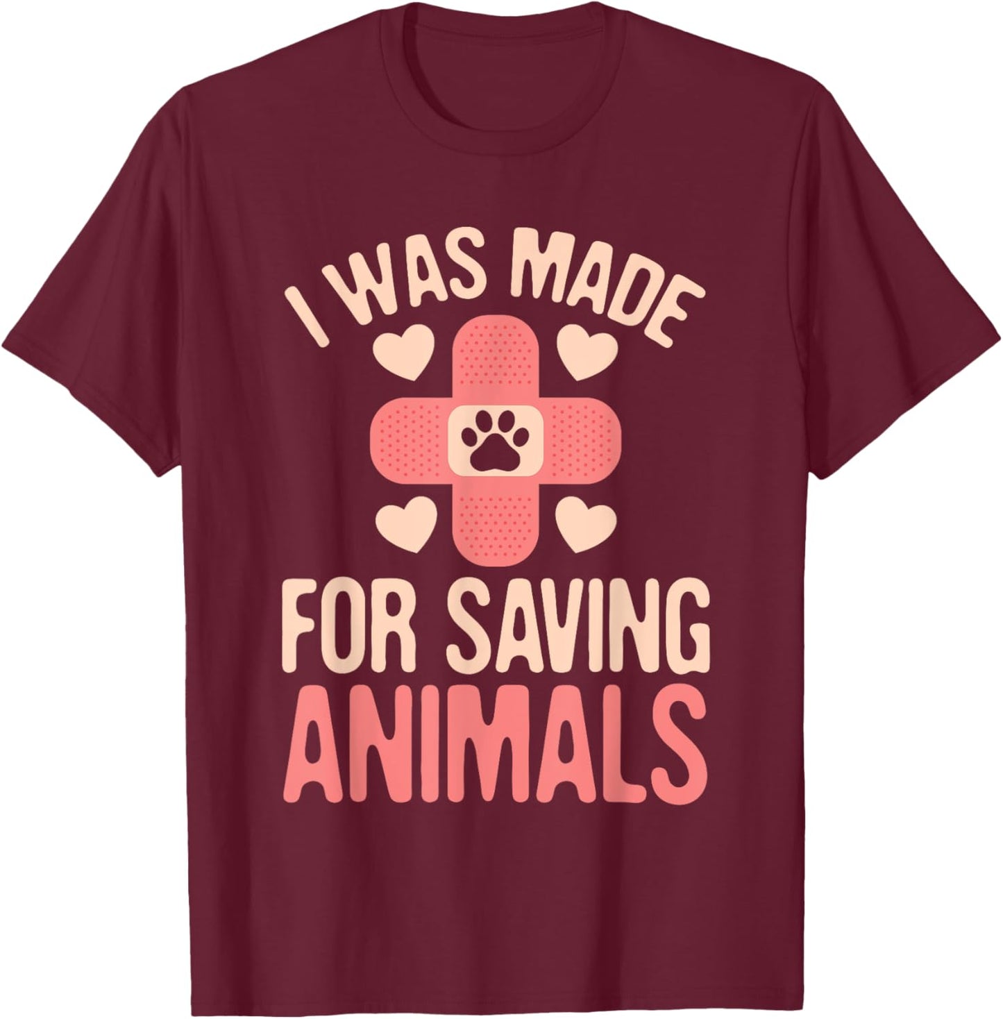 Future Veterinarian Doctor Animals Lover Veterinarians Cute T-Shirt - T-Shirt | Maroon