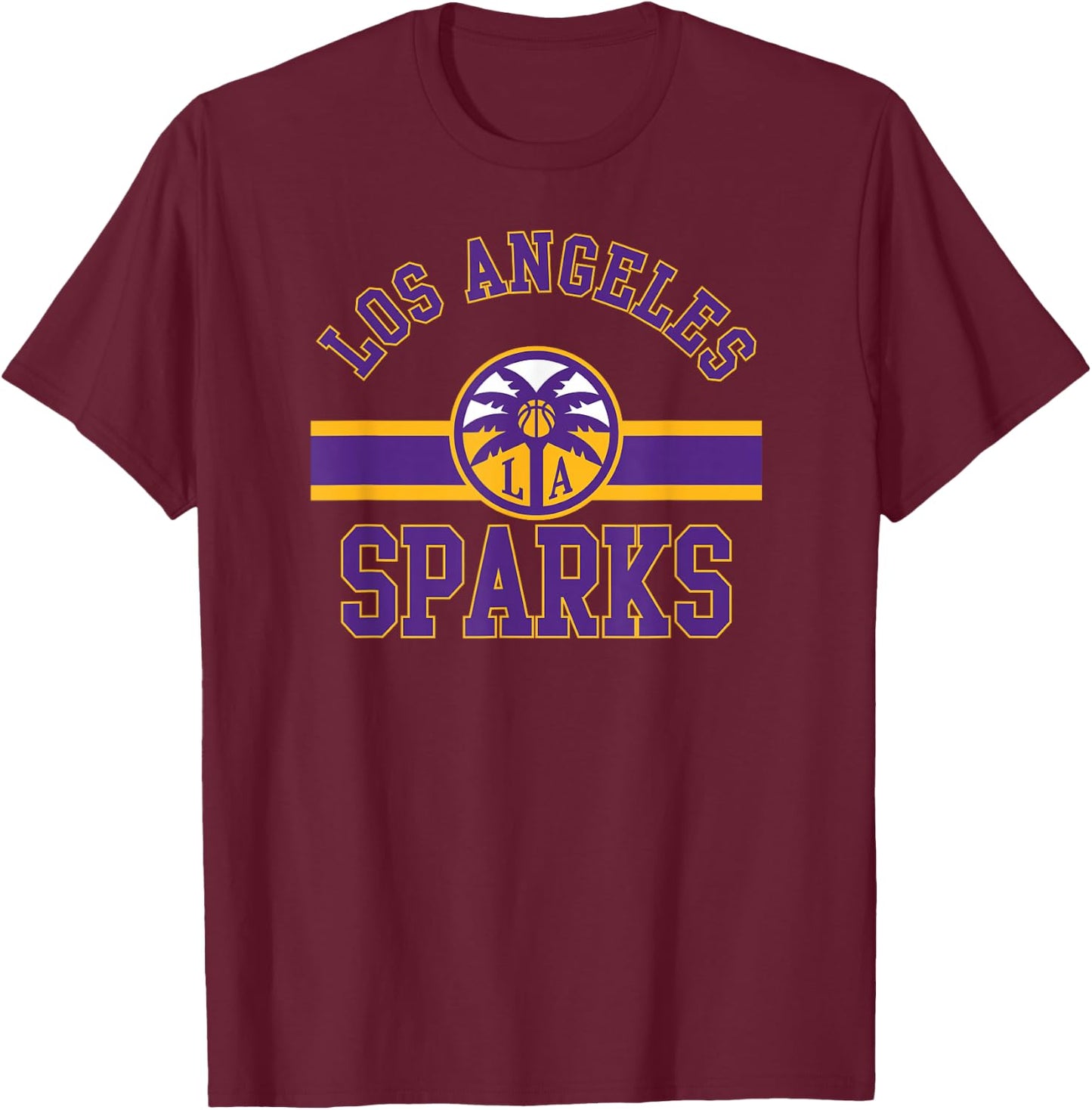 WNBA Los Angeles Sparks Downtown T-Shirt - T-Shirt | Maroon
