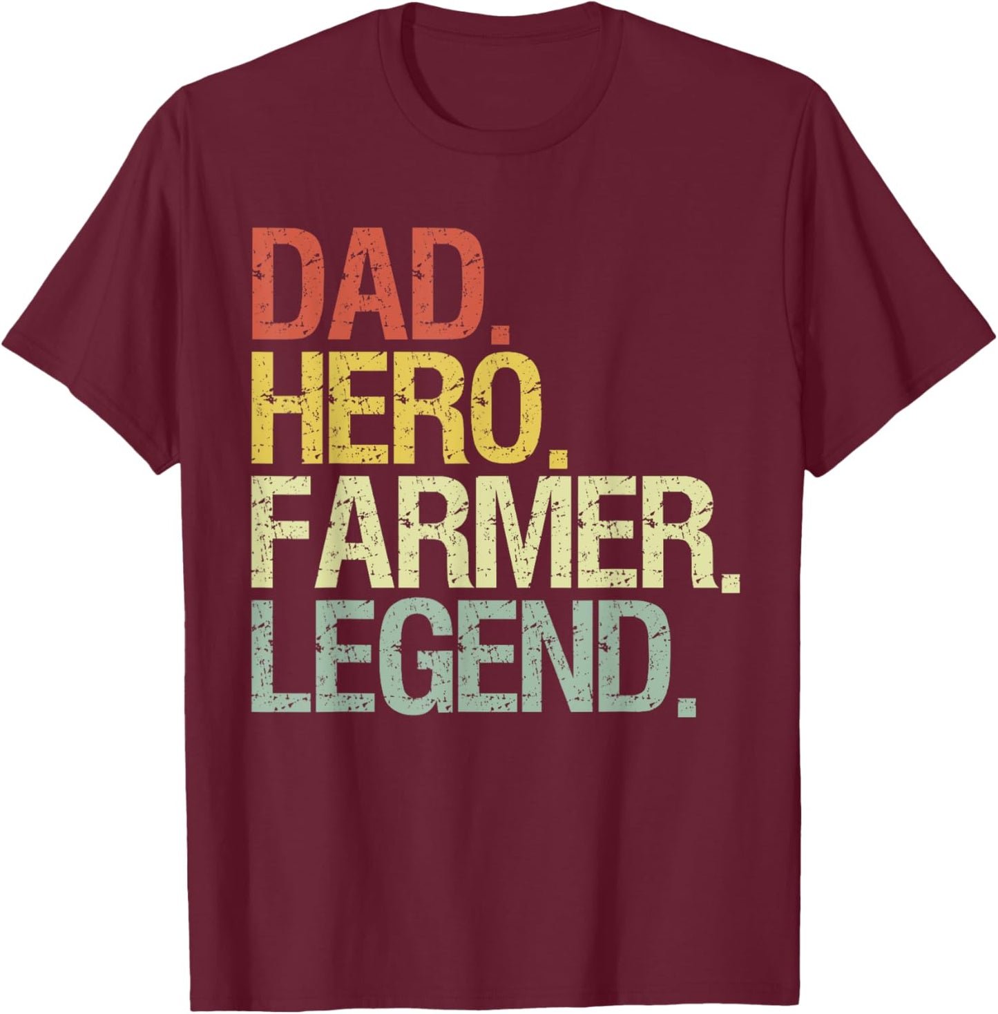 Funny farmer dad T-Shirt - T-Shirt | Maroon