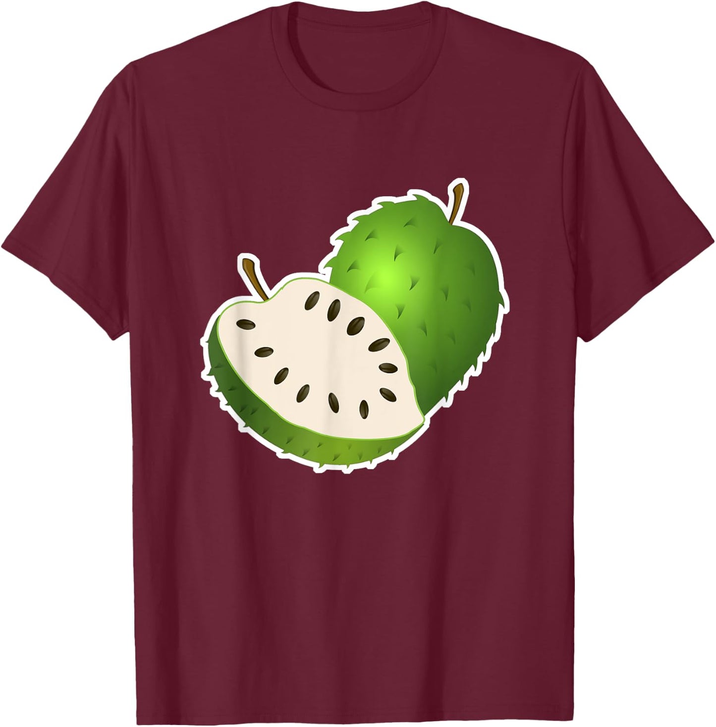 Soursop Guanabana Fruit Veggie T-Shirt - T-Shirt | Maroon