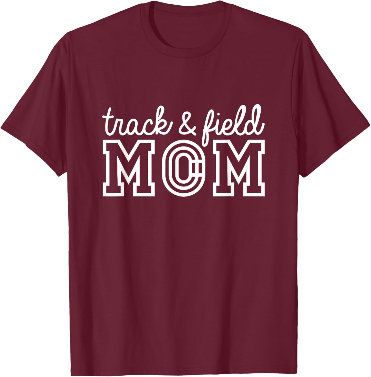 Track Mom Track And Field Mom Runner Running Mama Mother T-Shirt - T-Shirt | Maroon