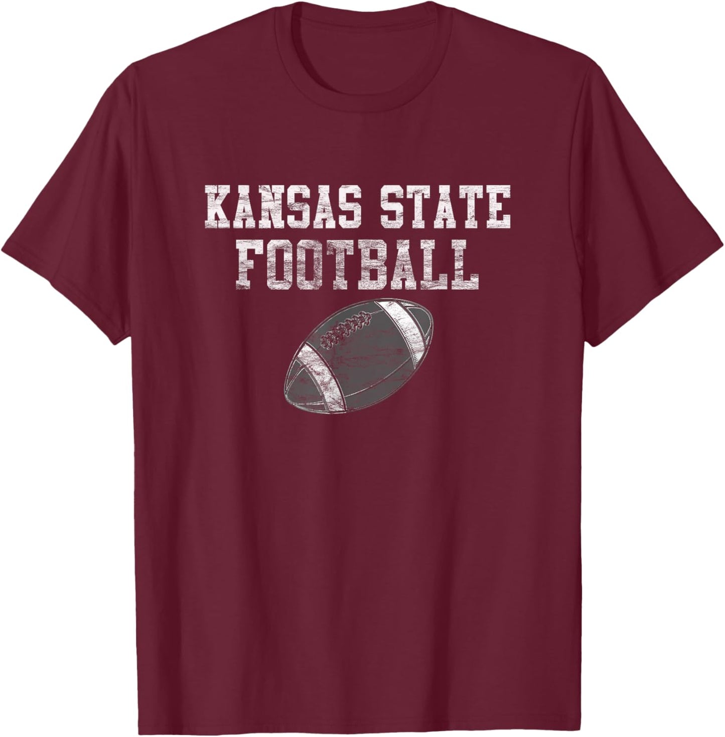 Vintage Kansas State Football T-Shirt - T-Shirt | Maroon