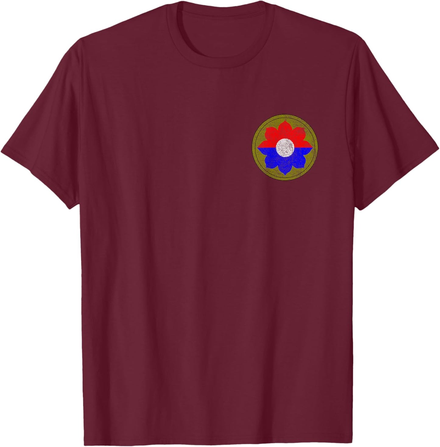 9th Infantry Division Ninth Army T-Shirt - T-Shirt | Maroon