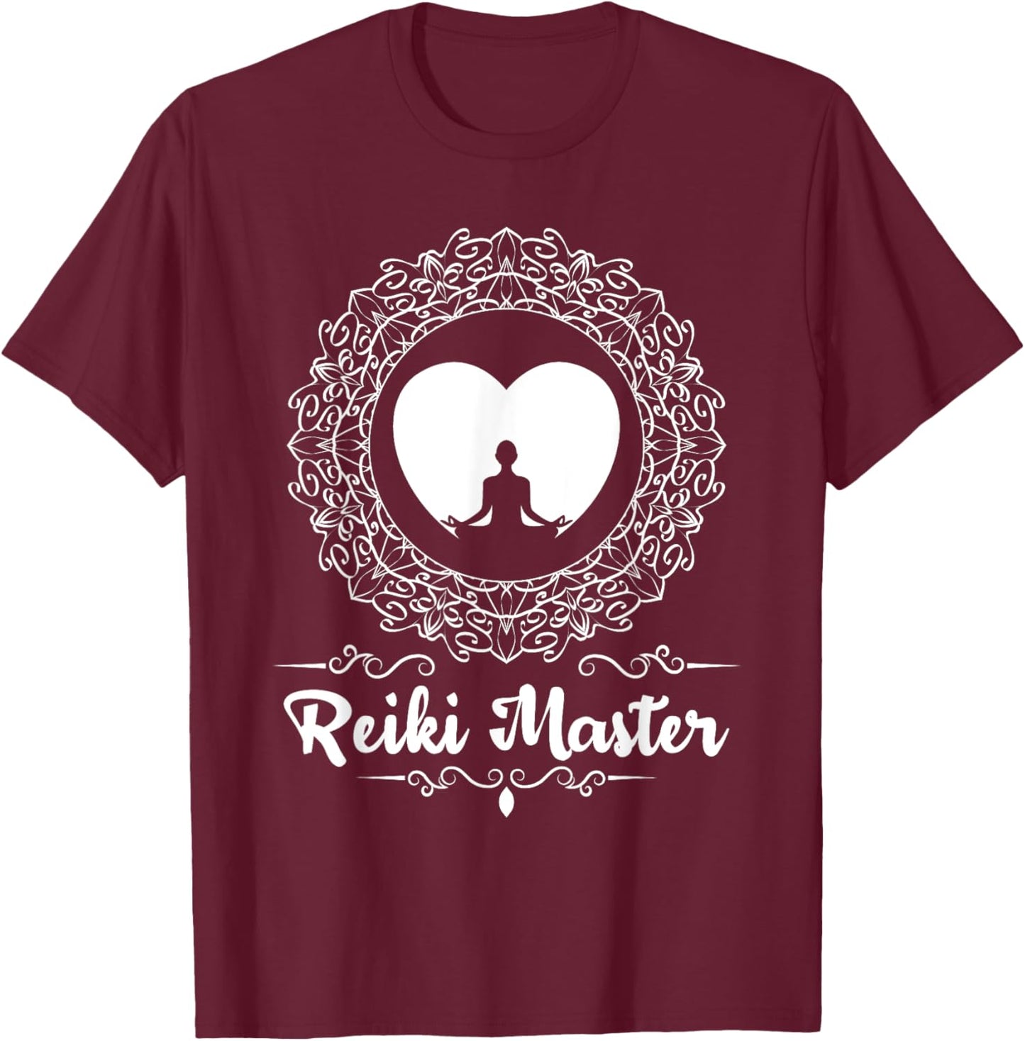 Funny Reiki Shirts Reiki Master - Holistic Healer Chakra Healing Meditation , Black T-Shirt - T-Shirt | Maroon
